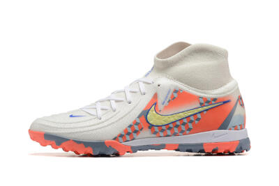 Nike Phantom Luna 2 Elite TF High-Tops Football Shoes - White/Pink/Yellow