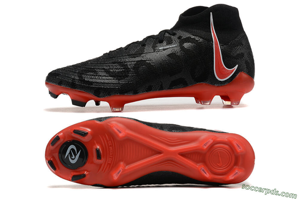 Nike Phantom Luna Elite UN FG High-Tops Football Boots - Black/White/Red 0