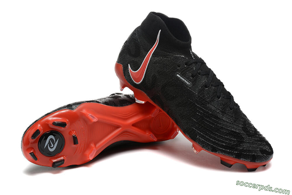 Nike Phantom Luna Elite UN FG High-Tops Football Boots - Black/White/Red 4