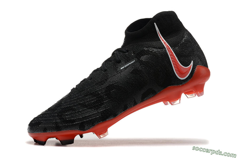 Nike Phantom Luna Elite UN FG High-Tops Football Boots - Black/White/Red 9