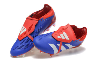 Adidas Predator Elite Foldover Tongue FG Low-Tops Football Boots - Blue/White/Red