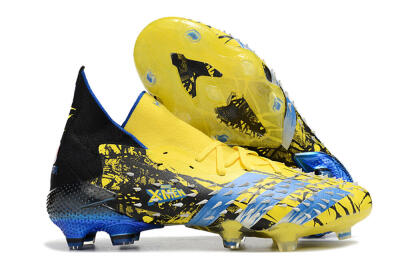 Adidas Predator Freak.1 Marvel FG High-Tops Football Boots - Yellow/Blue/Black