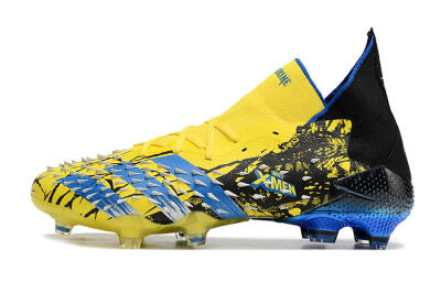 Adidas Predator Freak.1 Marvel FG High-Tops Football Boots - Yellow/Blue/Black