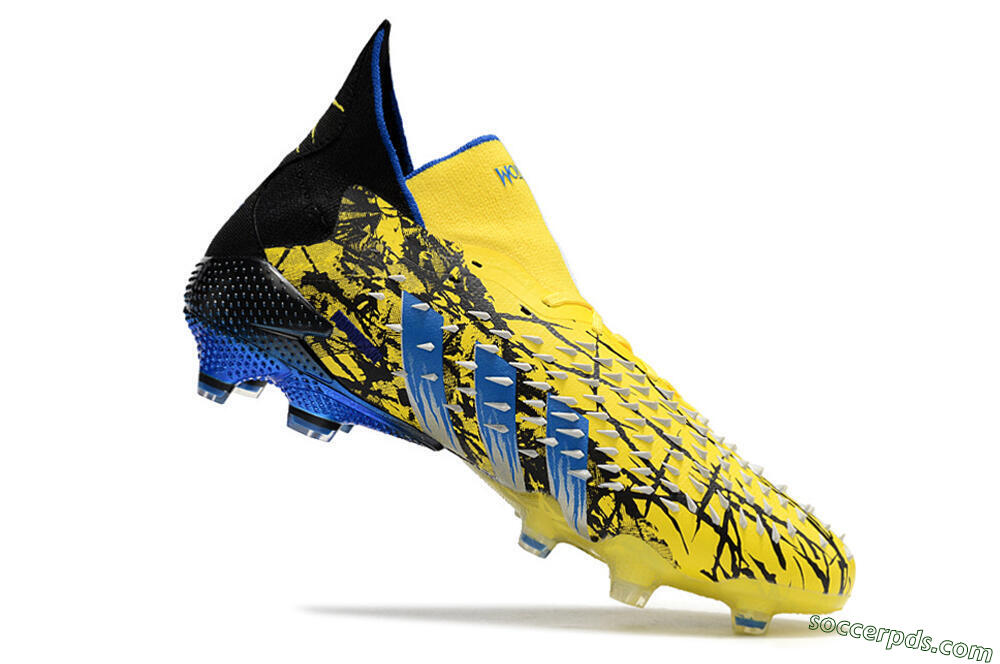 Adidas Predator Freak.1 Marvel FG High-Tops Football Boots - Yellow/Blue/Black 4
