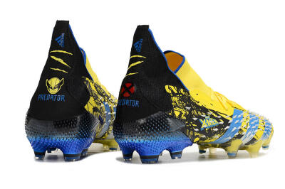 Adidas Predator Freak.1 Marvel FG High-Tops Football Boots - Yellow/Blue/Black