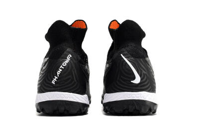 Nike Phantom GX Elite DF Black Pack TF High-Tops Football Shoes - Black/White/Orange
