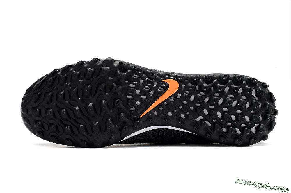 Nike Phantom GX Elite DF Black Pack TF High-Tops Football Shoes - Black/White/Orange 7
