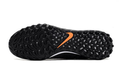 Nike Phantom GX Elite DF Black Pack TF High-Tops Football Shoes - Black/White/Orange