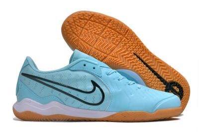 Nike Tiempo Legend 10 IC Low-Tops Football Shoes - Blue/Black/White/Brown
