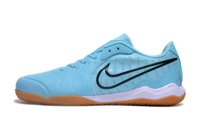 Nike Tiempo Legend 10 IC Low-Tops Football Shoes - Blue/Black/White/Brown