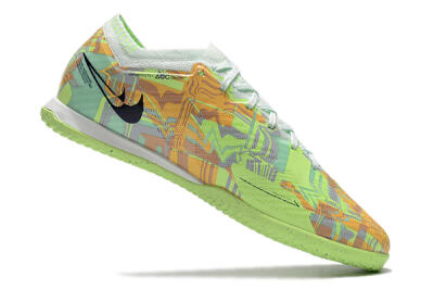 Nike Air Zoom Mercurial Vapor 15 Elite IC Low-Tops Football Shoes - Green/Orange/Black