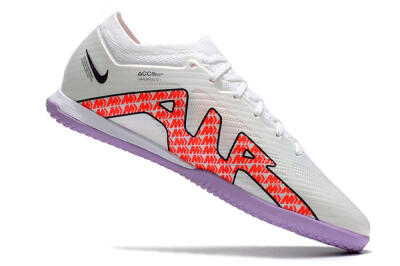 Nike Air Zoom Mercurial Vapor 15 Elite IC Low-Tops Football Shoes - White/Red/Black