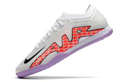 Nike Air Zoom Mercurial Vapor 15 Elite IC Low-Tops Football Shoes - White/Red/Black