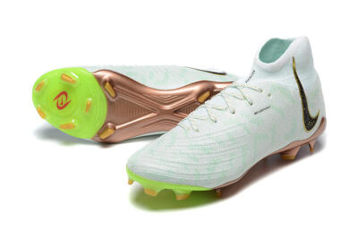 Nike Phantom Luna Elite United Golden Pack FG High-Tops Football Boots - Jade/Black/Gold