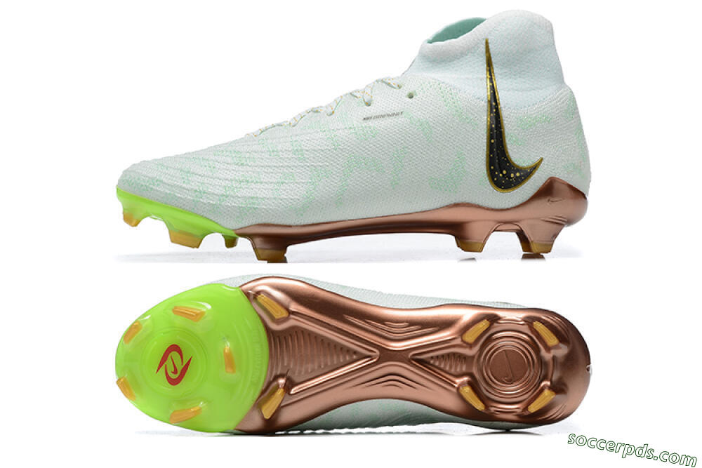 Nike Phantom Luna Elite United Golden Pack FG High-Tops Football Boots - Jade/Black/Gold 0