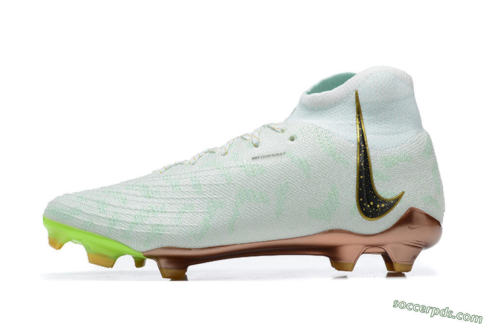 Nike Phantom Luna Elite United Golden Pack FG High-Tops Football Boots - Jade/Black/Gold 2