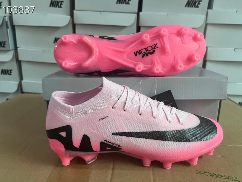 Nike Air Zoom Mercurial Vapor 15 Elite FG Low-Tops Football Boots - Pink/Black