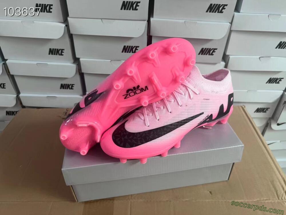 Nike Air Zoom Mercurial Vapor 15 Elite FG Low-Tops Football Boots - Pink/Black