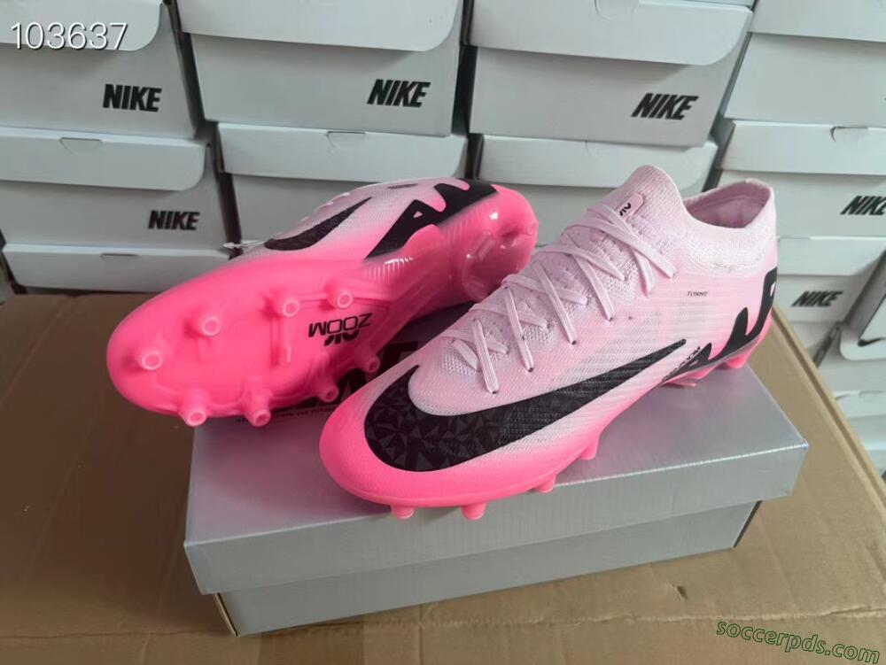 Nike Air Zoom Mercurial Vapor 15 Elite FG Low-Tops Football Boots - Pink/Black