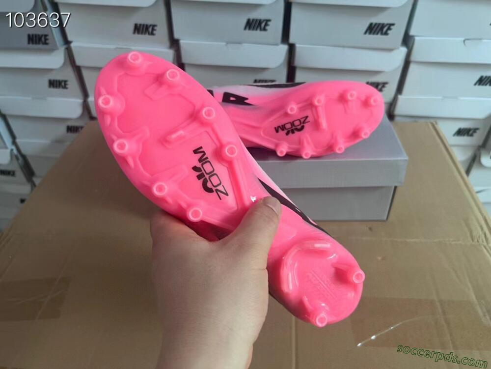 Nike Air Zoom Mercurial Vapor 15 Elite FG Low-Tops Football Boots - Pink/Black