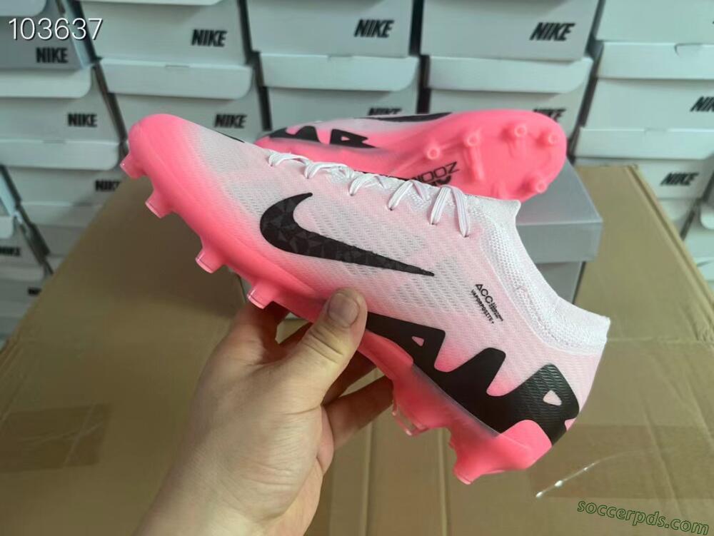 Nike Air Zoom Mercurial Vapor 15 Elite FG Low-Tops Football Boots - Pink/Black