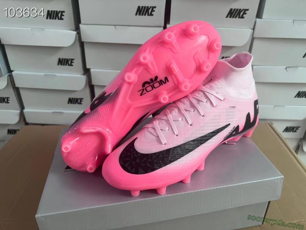 Nike Air Zoom Mercurial Superfly 9 Elite FG High-Tops Football Boots - Pink/Black