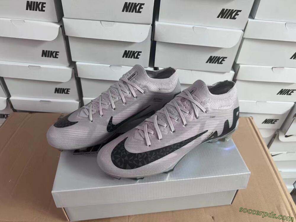 Nike Air Zoom Mercurial Vapor 15 Elite FG Low-Tops Football Boots - Grey/Black/Gold