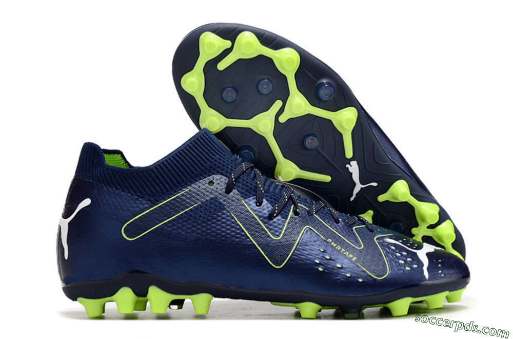 Puma Future Ultimate MG Low-Tops Football Boots - Blue/Yellow/White 1