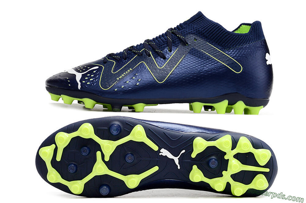 Puma Future Ultimate MG Low-Tops Football Boots - Blue/Yellow/White 0