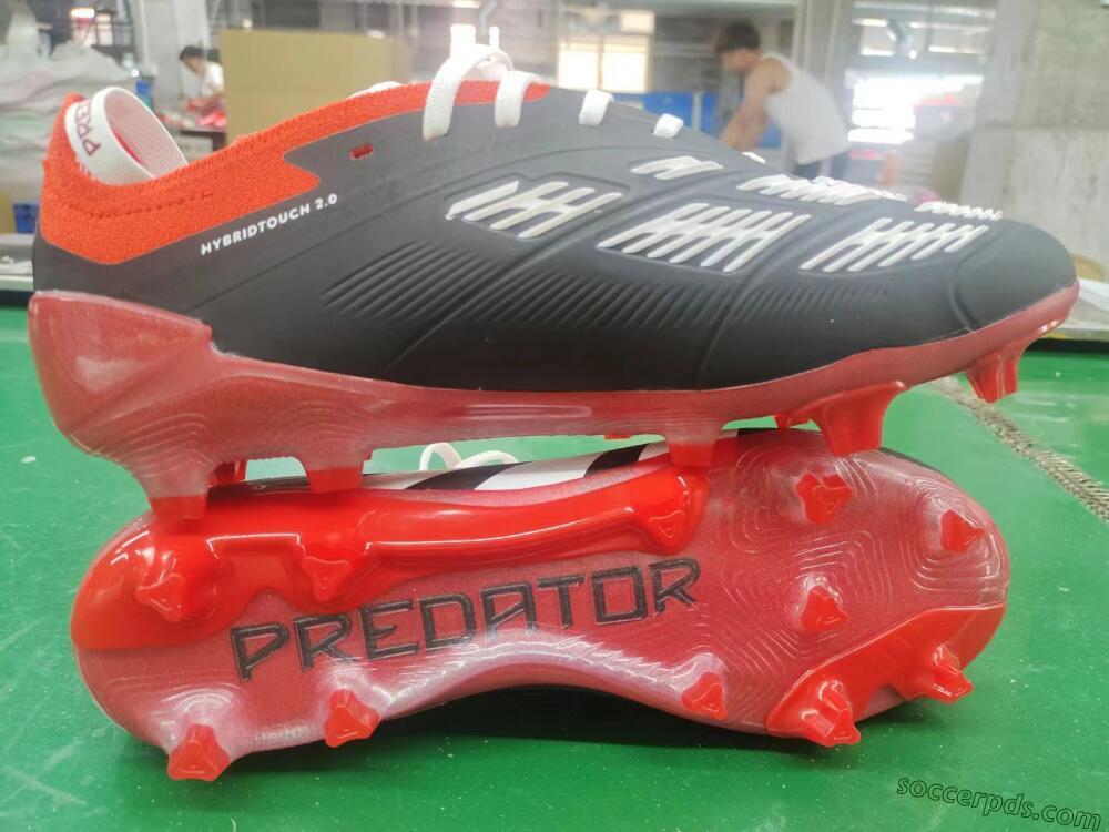 Adidas Predator Elite Foldover Tongue FG Low-Tops Football Boots - Black/White/Red