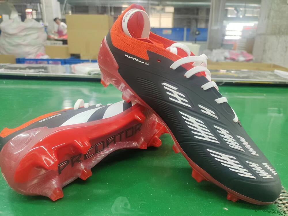 Adidas Predator Elite Foldover Tongue FG Low-Tops Football Boots - Black/White/Red