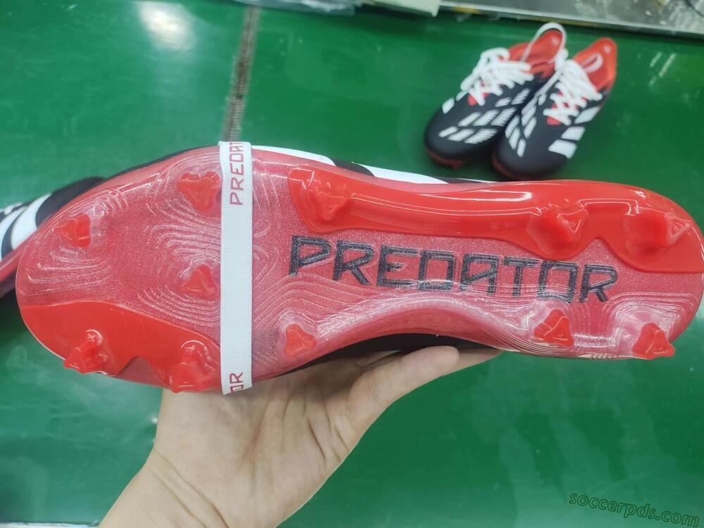 Adidas Predator Elite Foldover Tongue FG Low-Tops Football Boots - Black/White/Red