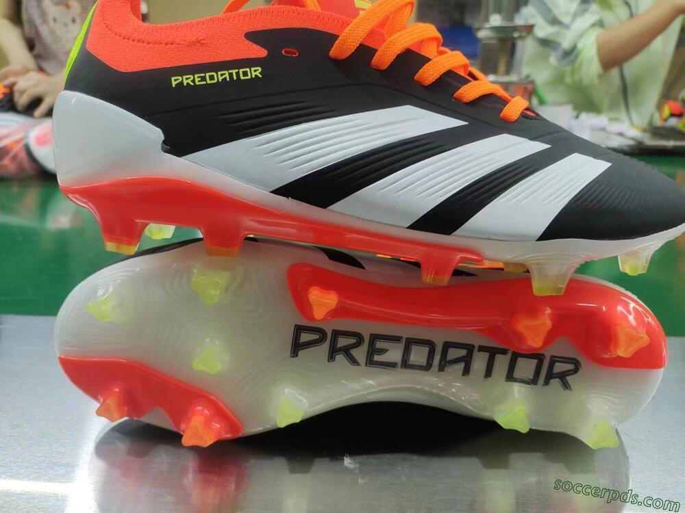 Adidas Predator Elite FG Low-Tops Football Boots - Black/White/Pink