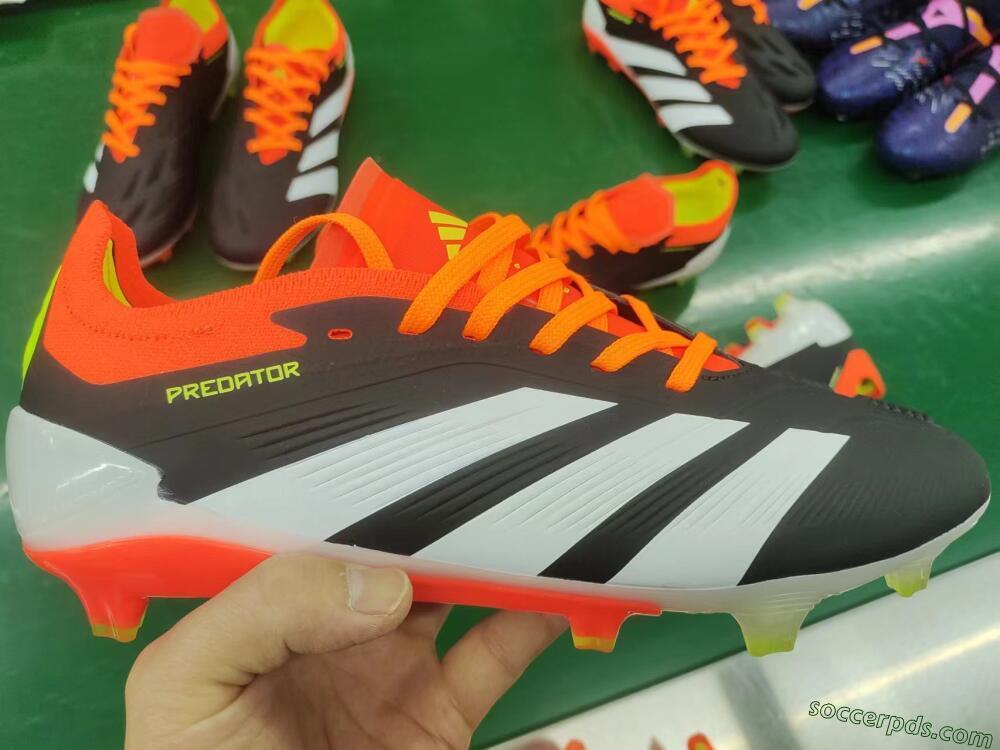 Adidas Predator Elite FG Low-Tops Football Boots - Black/White/Pink