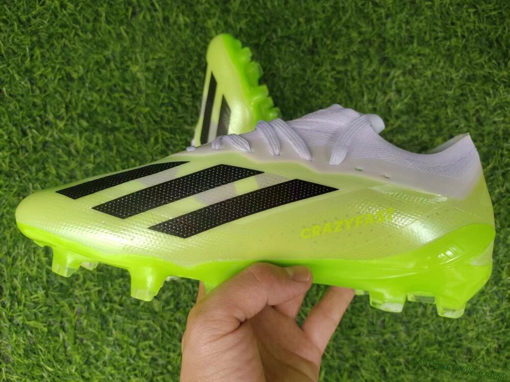 Adidas X Crazyfast.1 Messi FG Low-Tops Football Boots - Green/Black/White