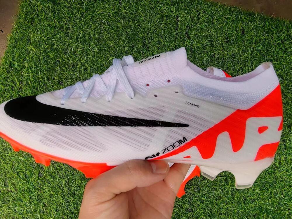 Nike Air Zoom Mercurial Vapor 15 Elite FG Low-Tops Football Boots - White/Black/Red
