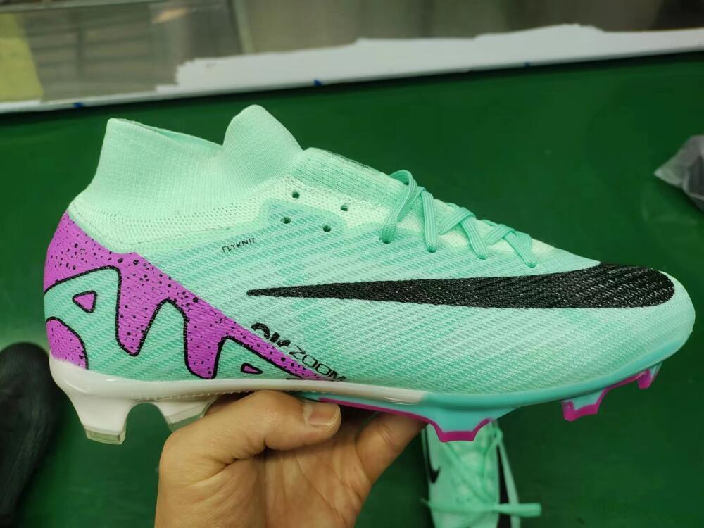 Nike Air Zoom Mercurial Superfly 15 Elite FG High-Tops Football Boots - Blue/Black/Purple