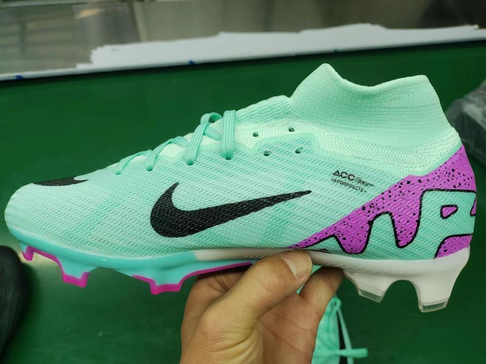 Nike Air Zoom Mercurial Superfly 15 Elite FG High-Tops Football Boots - Blue/Black/Purple