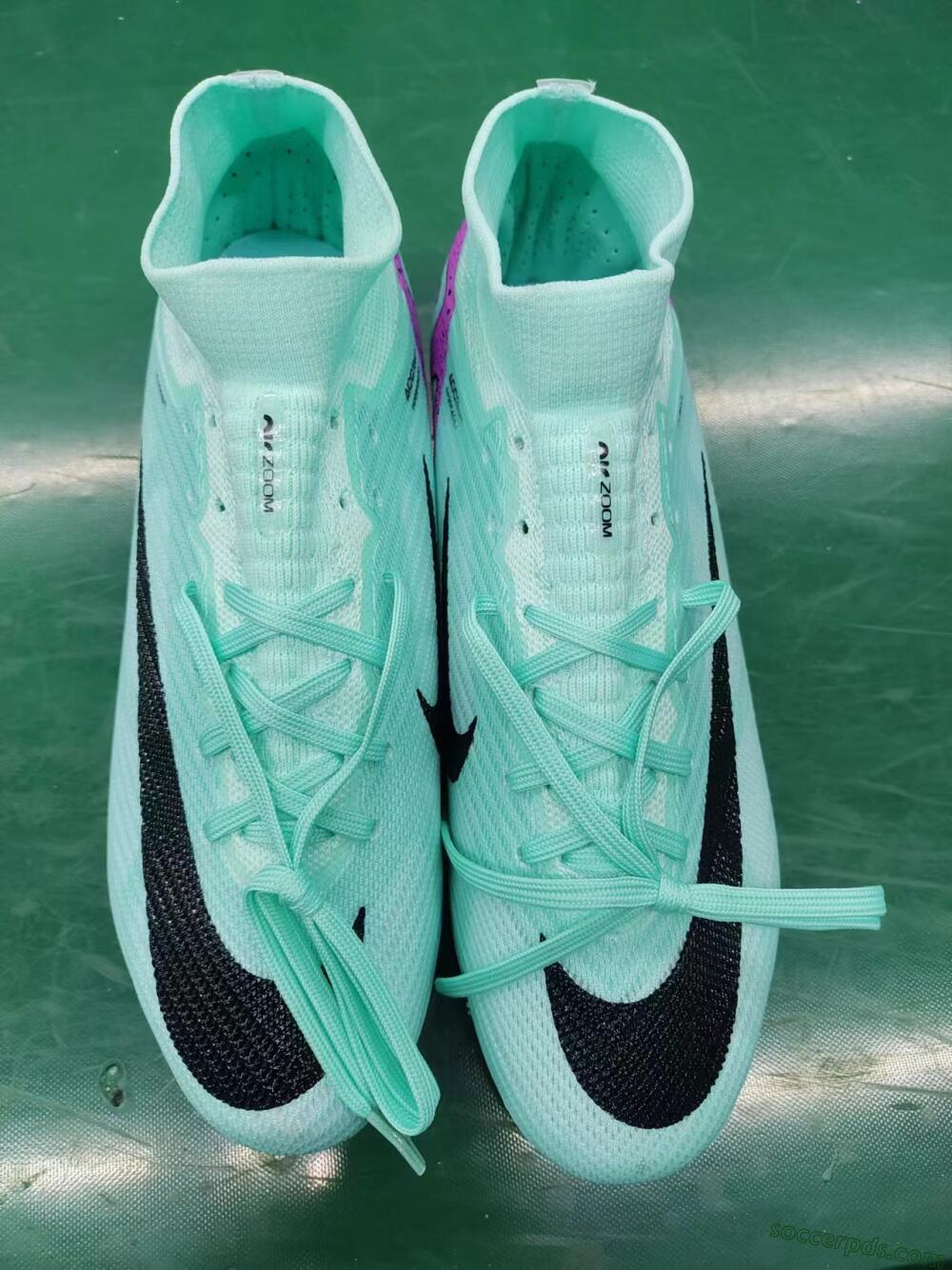 Nike Air Zoom Mercurial Superfly 15 Elite FG High-Tops Football Boots - Blue/Black/Purple