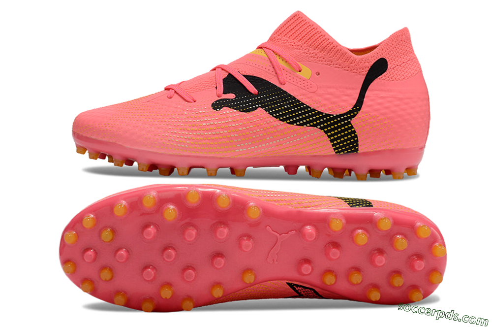 Puma Future Ultimate MG Low-Tops Football Boots - Red/Black/Yellow 0