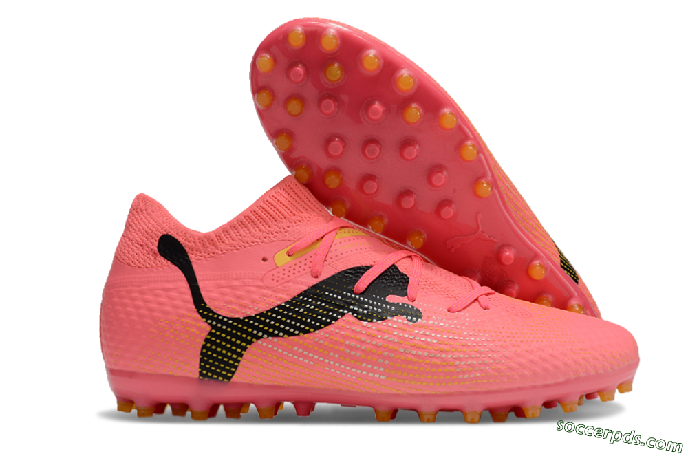 Puma Future Ultimate MG Low-Tops Football Boots - Red/Black/Yellow 1