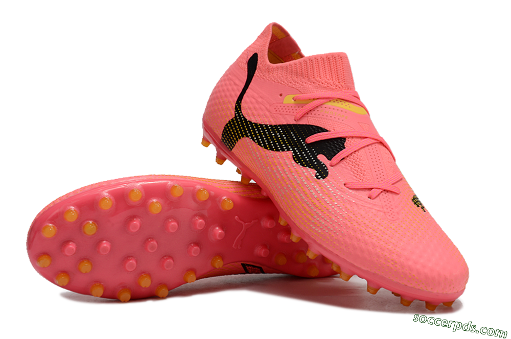 Puma Future Ultimate MG Low-Tops Football Boots - Red/Black/Yellow 3