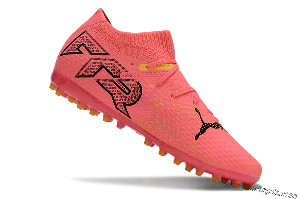Puma Future Ultimate MG Low-Tops Football Boots - Red/Black/Yellow 4