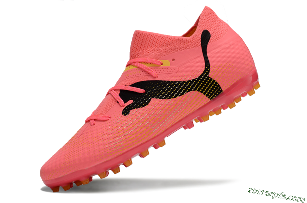 Puma Future Ultimate MG Low-Tops Football Boots - Red/Black/Yellow 5