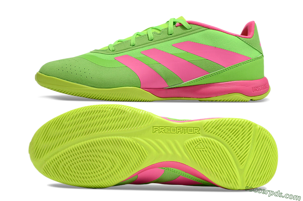 Adidas Predator 24 Elite IC Low-Tops Football Shoes - Yellow/Pink 0