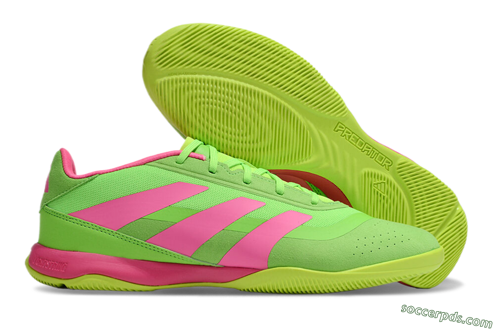 Adidas Predator 24 Elite IC Low-Tops Football Shoes - Yellow/Pink 1