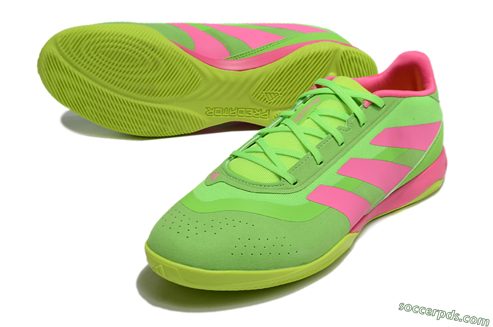 Adidas Predator 24 Elite IC Low-Tops Football Shoes - Yellow/Pink 3