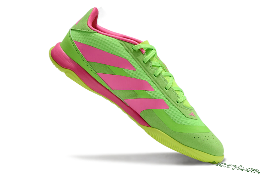 Adidas Predator 24 Elite IC Low-Tops Football Shoes - Yellow/Pink 4