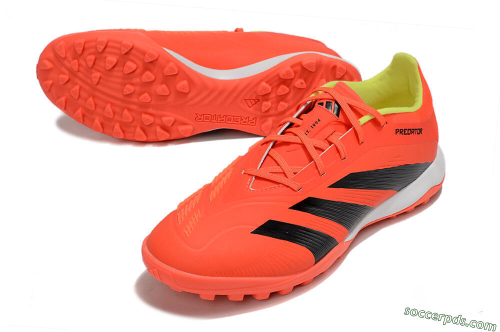 Adidas Predator 24 Elite TF Low-Tops Football Shoes - Red/Black/White 3