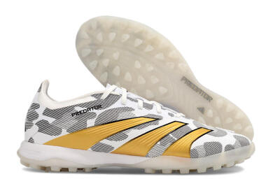 Adidas Predator 24 Elite TF Low-Tops Football Shoes - Black/White/Gold